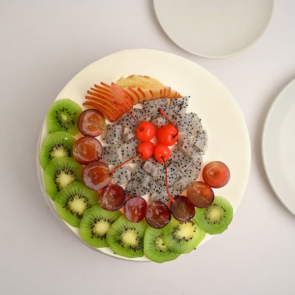 Eggless Fruit Medley Cake